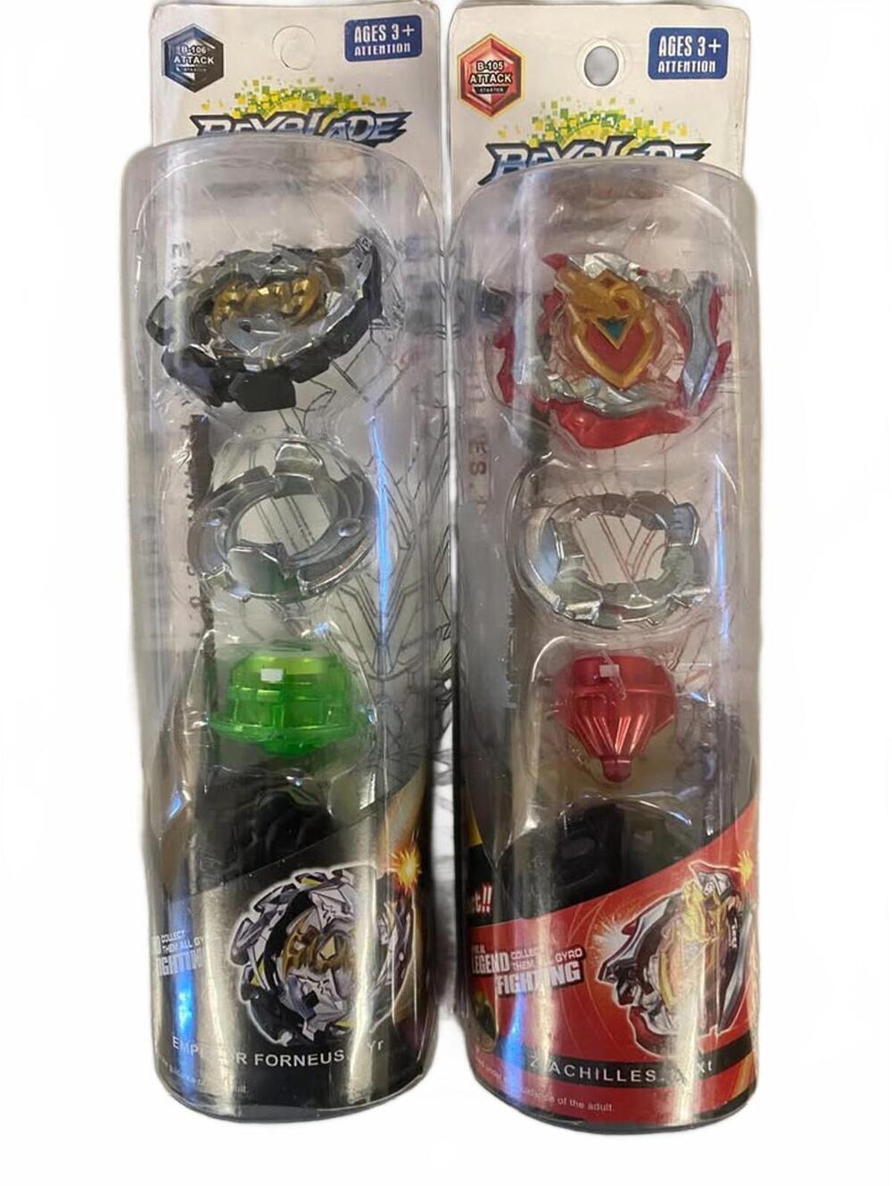 Beyblade Super Whirls 2 pack Emperor Forneus and Z Achilles Brand new